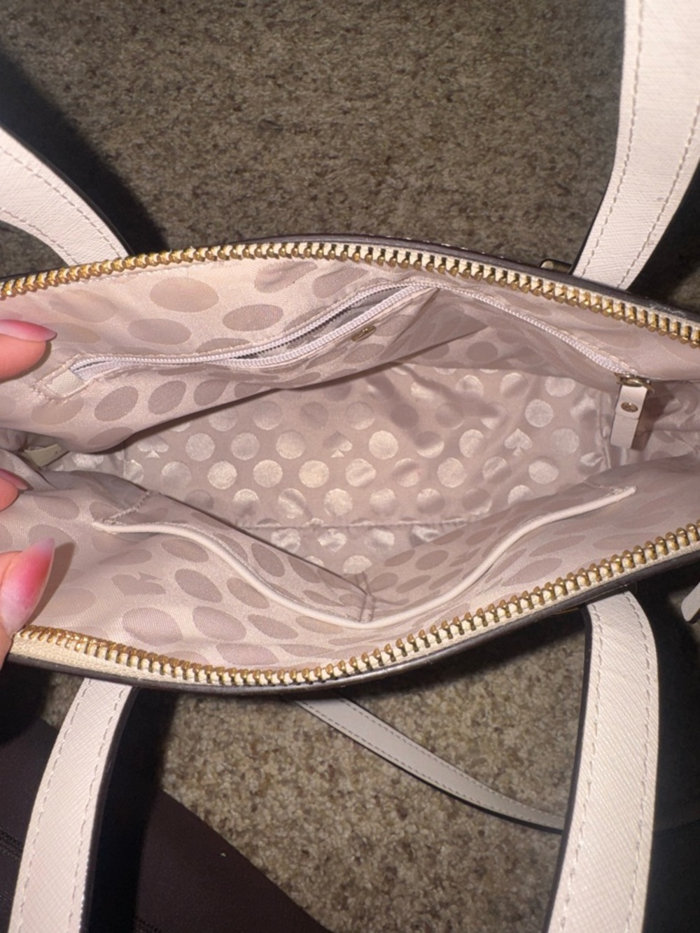 kate spade beige and Yellow Two-Tone Dome Satchel - Picture 5 of 5
